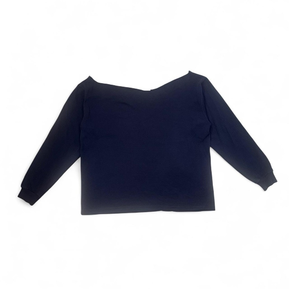 Los Angeles Apparel Off-the-Shoulder Thermal NAVY 💙